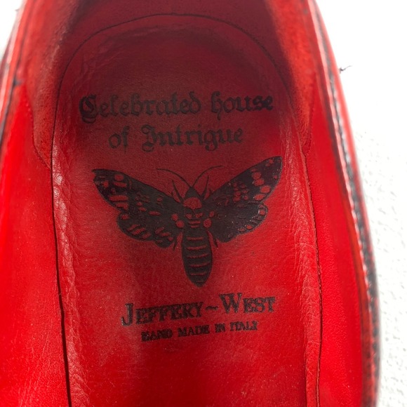 Jeffery West Shoes Villain Red Black Leather Derby Handmade Italy main image 9